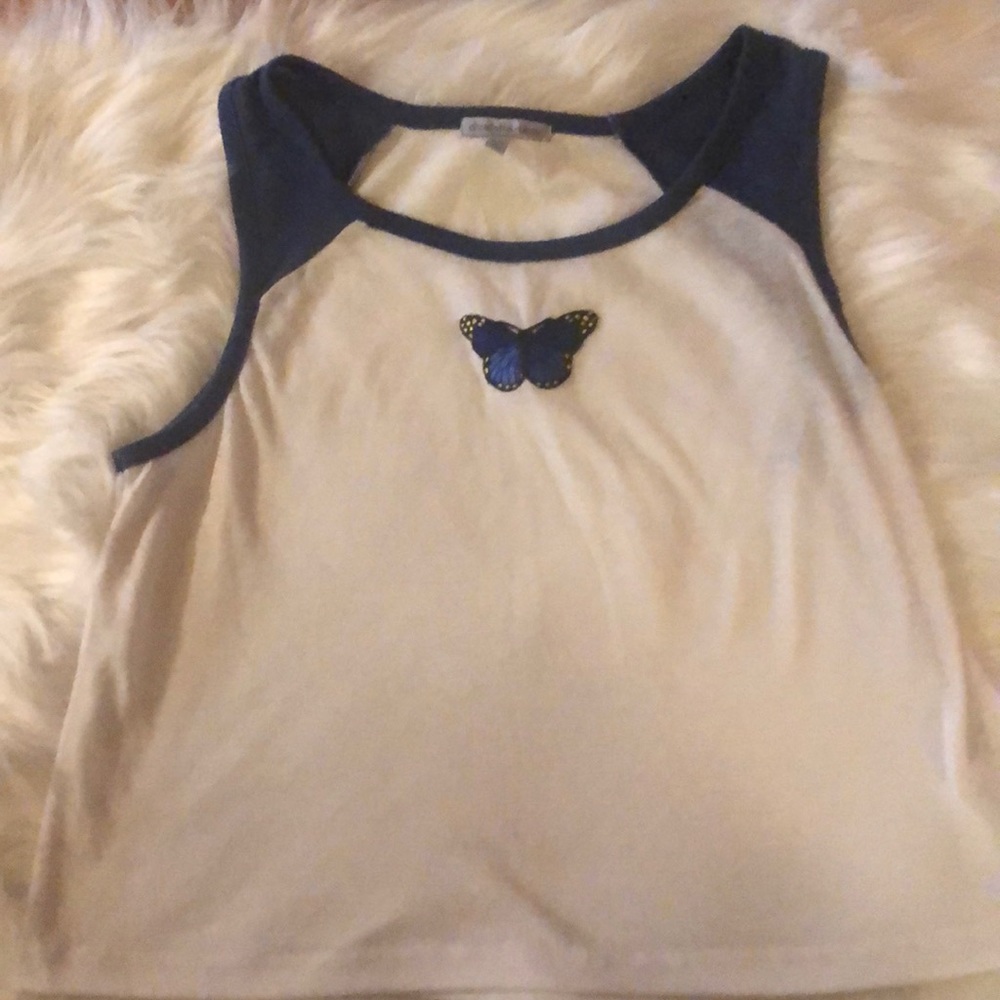 Butterfly crop top